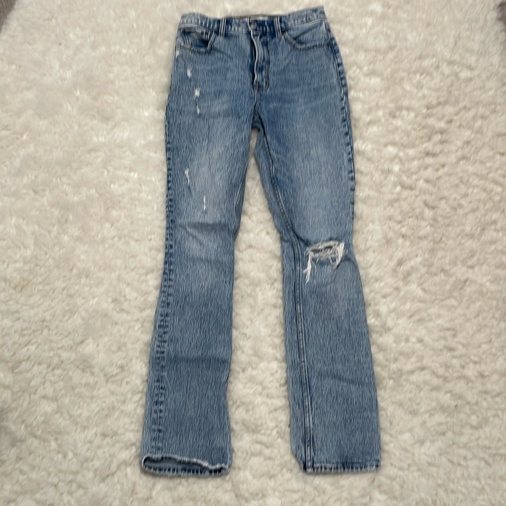 Abercrombie The 90’ Shinny High rise